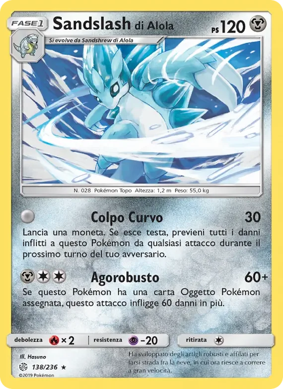 Sandslash di Alola 138 – Eclissi Cosmica