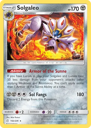 Solgaleo #142 – SM - Cosmic Eclipse