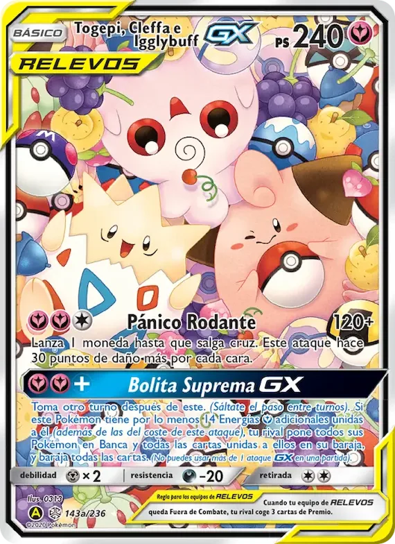 Togepi, Cleffa e Igglybuff GX 143 – Eclipse Cósmico