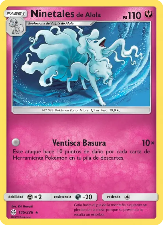Ninetales de Alola 145 – Eclipse Cósmico