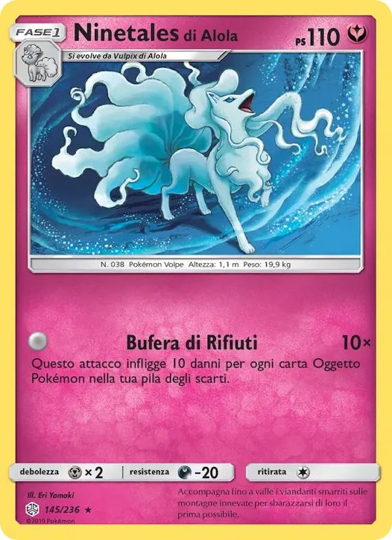 Ninetales di Alola 145 – Eclissi Cosmica