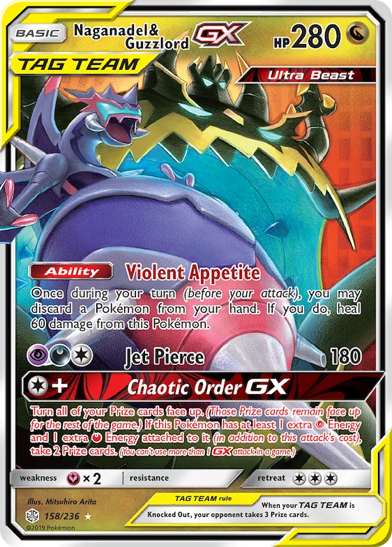 Naganadel & Guzzlord-GX #158 – SM - Cosmic Eclipse