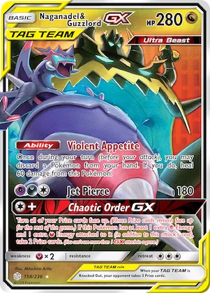 Naganadel & Guzzlord-GX #158 – SM - Cosmic Eclipse
