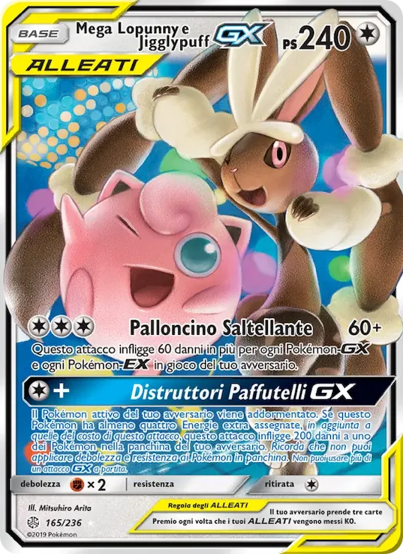Mega Lopunny e Jigglypuff GX 165 – Eclissi Cosmica
