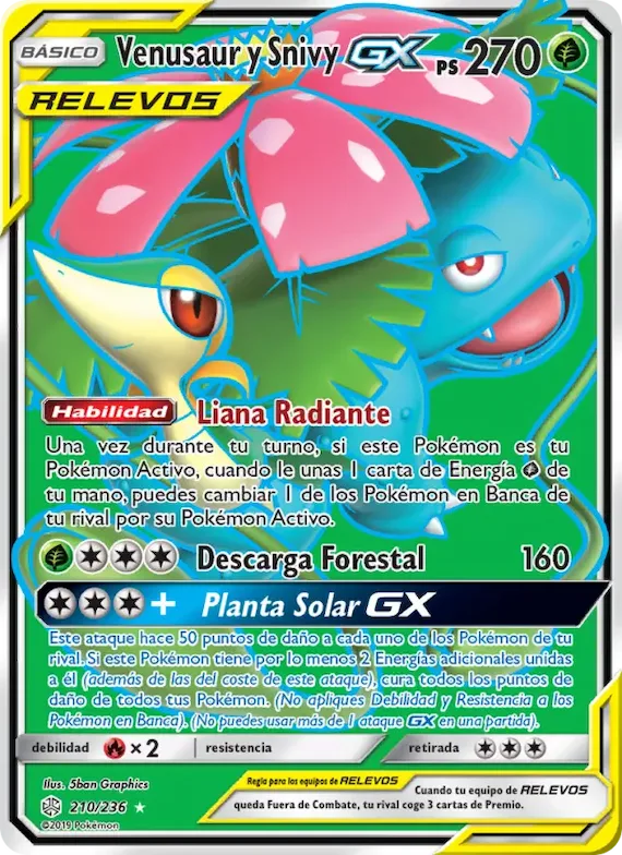Venusaur y Snivy GX 210 – Eclipse Cósmico