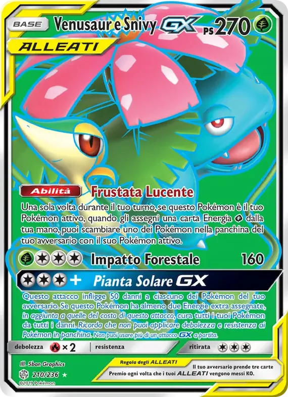 Venusaur e Snivy GX 210 – Eclissi Cosmica