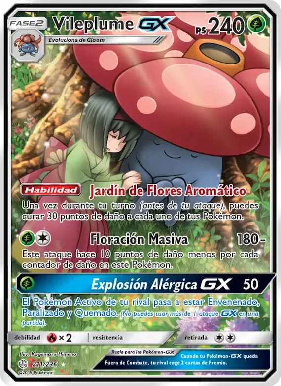 Vileplume GX 211 – Eclipse Cósmico