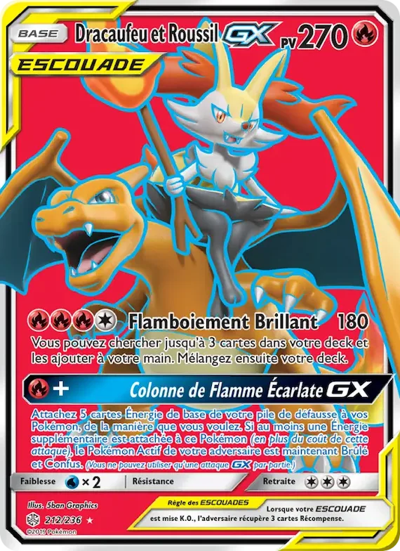 Dracaufeu et Roussil GX 212 – Éclipse Cosmique