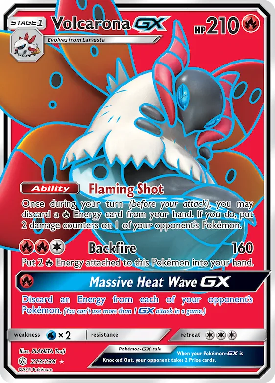 Volcarona-GX #213 – SM - Cosmic Eclipse