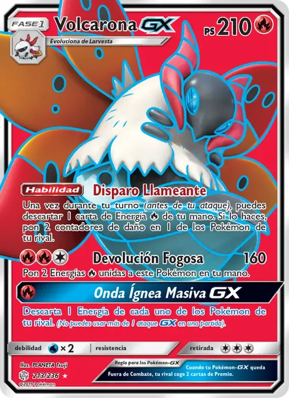 Volcarona GX 213 – Eclipse Cósmico