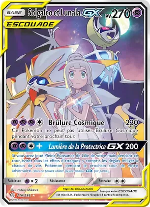 Solgaleo et Lunala GX 216 – Éclipse Cosmique