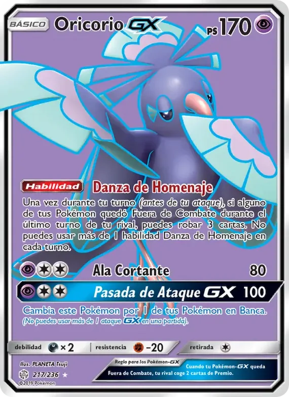 Oricorio GX 217 – Eclipse Cósmico