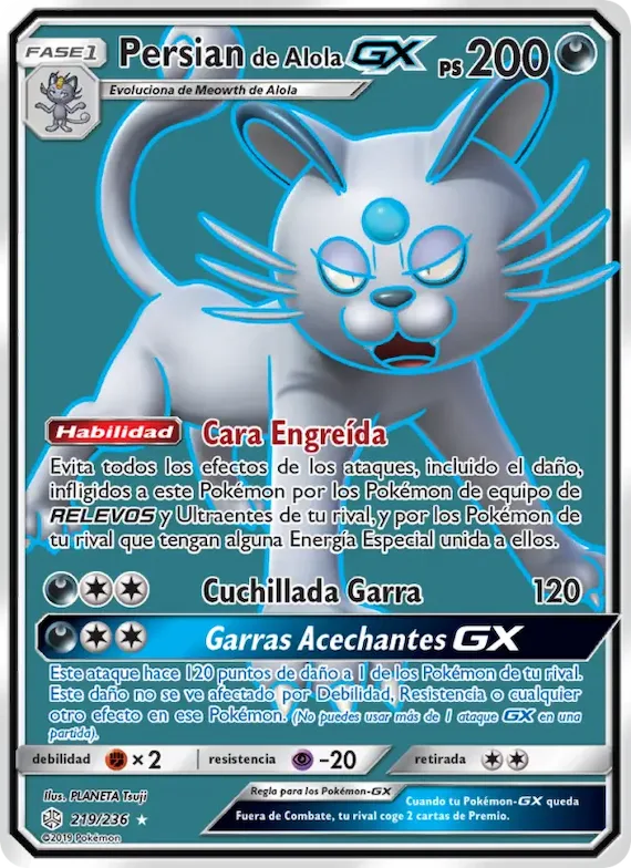Persian de Alola GX 219 – Eclipse Cósmico