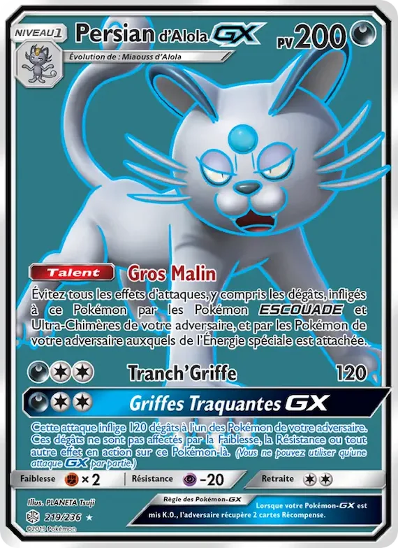 Persian d’Alola GX 219 – Éclipse Cosmique