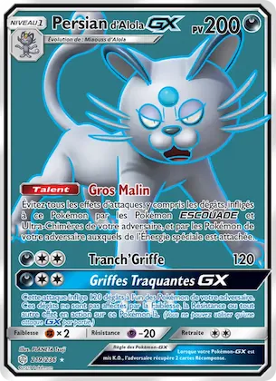 Persian d’Alola GX n° 219 – Éclipse Cosmique
