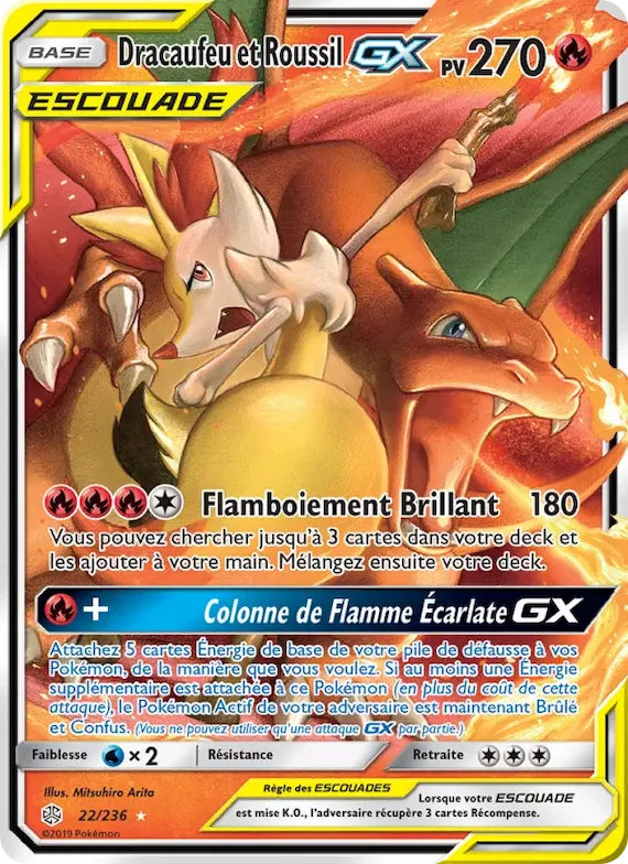 Dracaufeu et Roussil GX 22 – Éclipse Cosmique