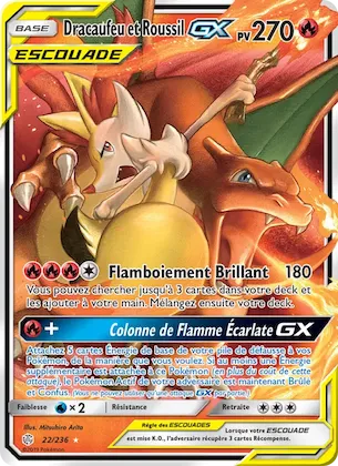 Dracaufeu et Roussil GX n° 22 – Éclipse Cosmique