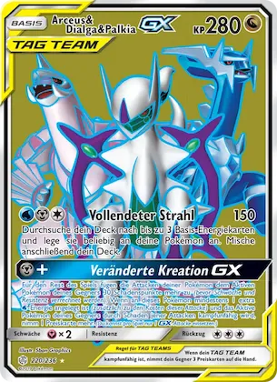 Arceus & Dialga & Palkia GX Nr. 220 – Welten im Wandel