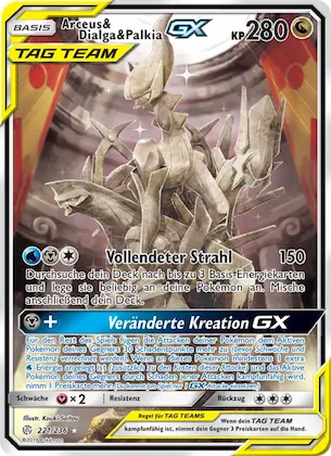 Arceus & Dialga & Palkia GX Nr. 221 – Welten im Wandel