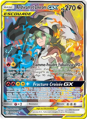Reshiram et Zekrom GX 222 – Éclipse Cosmique