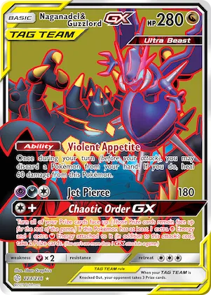 Naganadel & Guzzlord-GX #223 – SM - Cosmic Eclipse