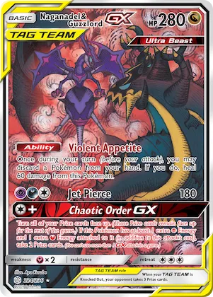 Naganadel & Guzzlord-GX #224 – SM - Cosmic Eclipse
