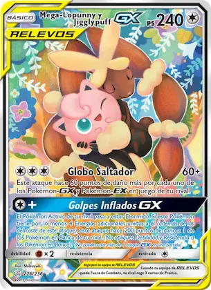 Mega-Lopunny y Jigglypuff GX 226 – Eclipse Cósmico