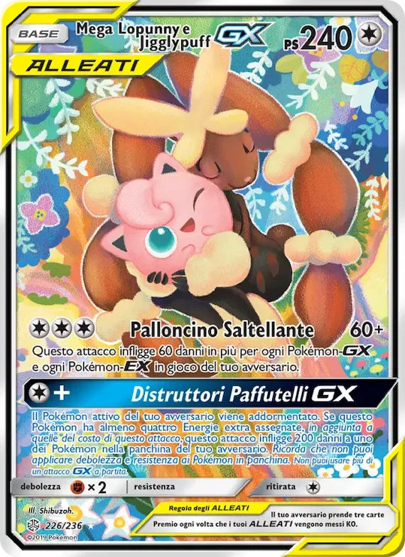 Mega Lopunny e Jigglypuff GX 226 – Eclissi Cosmica
