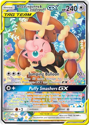 Mega Lopunny & Jigglypuff-GX #226 – SM - Cosmic Eclipse