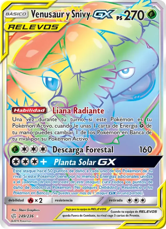 Venusaur y Snivy GX 249 – Eclipse Cósmico