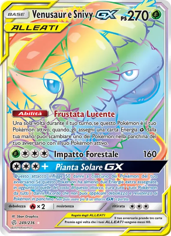Venusaur e Snivy GX 249 – Eclissi Cosmica