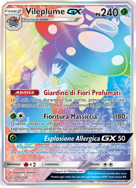 Vileplume GX 250 – Eclissi Cosmica