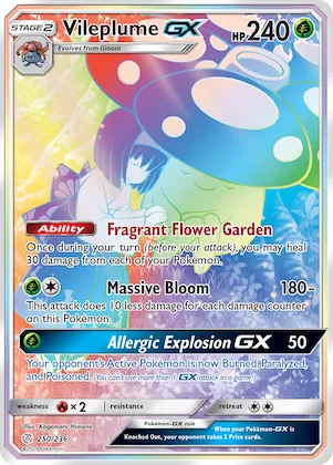 Vileplume-GX #250 – SM - Cosmic Eclipse