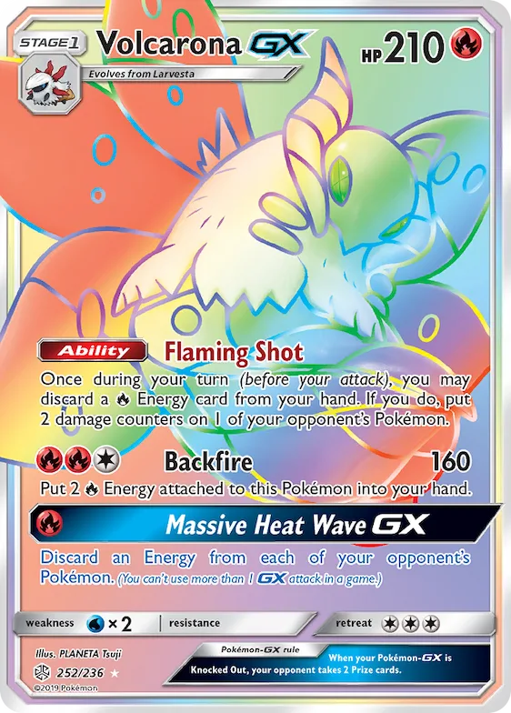 Volcarona-GX #252 – SM - Cosmic Eclipse