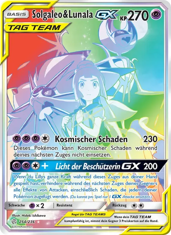 Solgaleo & Lunala GX 254 – Welten im Wandel