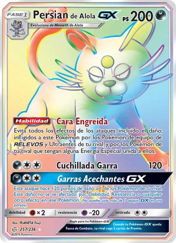 Persian de Alola GX 257 – Eclipse Cósmico