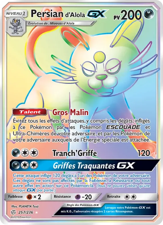 Persian d’Alola GX 257 – Éclipse Cosmique