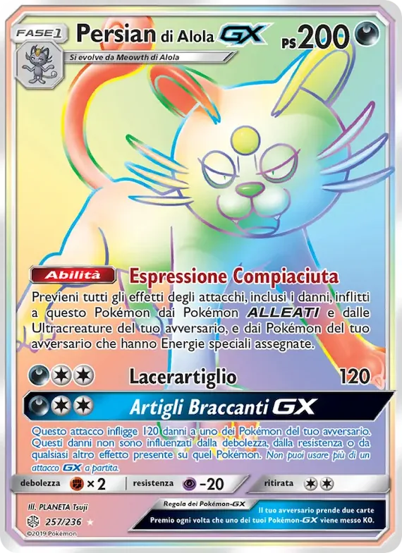 Persian di Alola GX 257 – Eclissi Cosmica