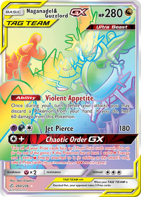 Naganadel & Guzzlord-GX #260 – SM - Cosmic Eclipse
