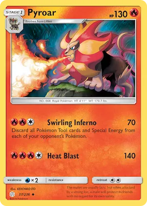 Pyroar #37 – SM - Cosmic Eclipse