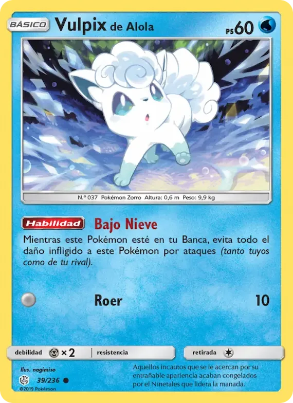 Vulpix de Alola 39 – Eclipse Cósmico