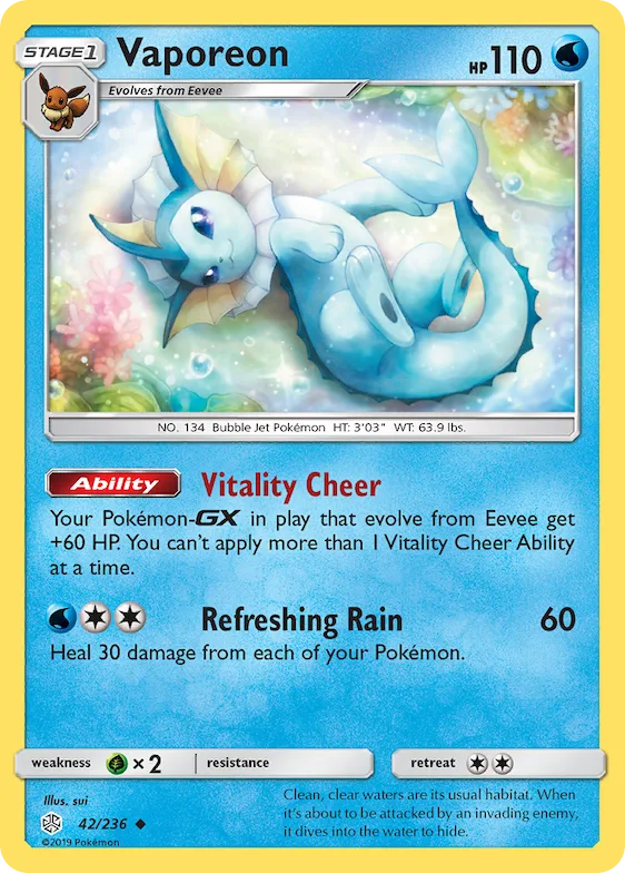 Vaporeon #42 – SM - Cosmic Eclipse