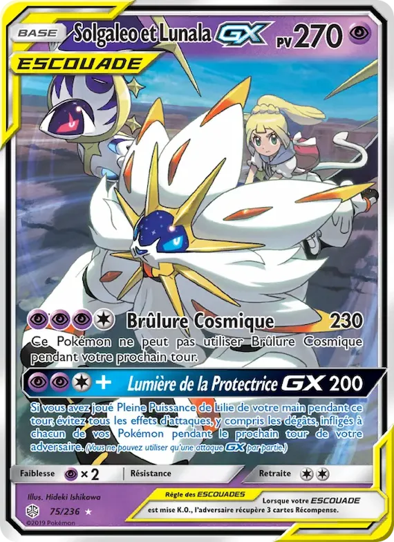 Solgaleo et Lunala GX 75 – Éclipse Cosmique