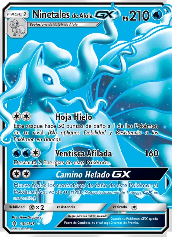 Ninetales de Alola GX 132 – Albor de Guadianes