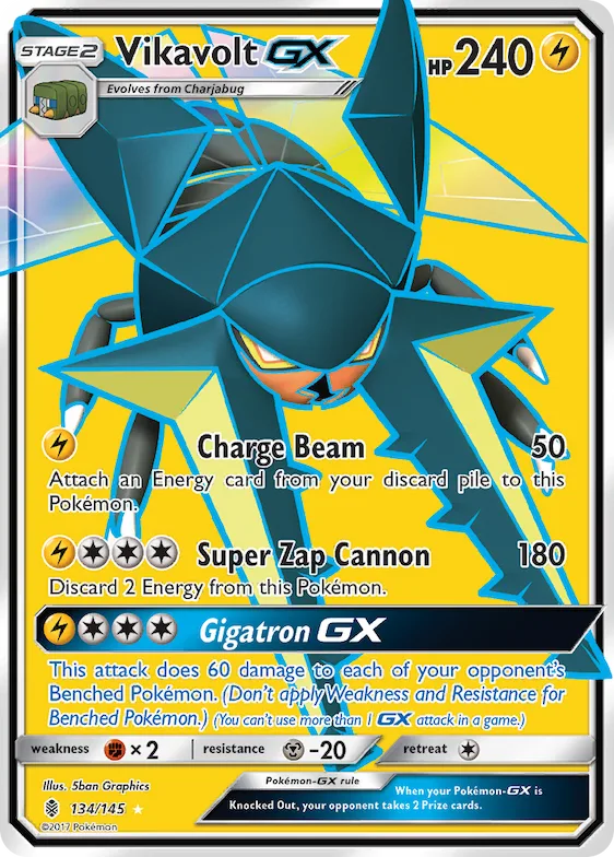Vikavolt-GX #134 – Guardians Rising
