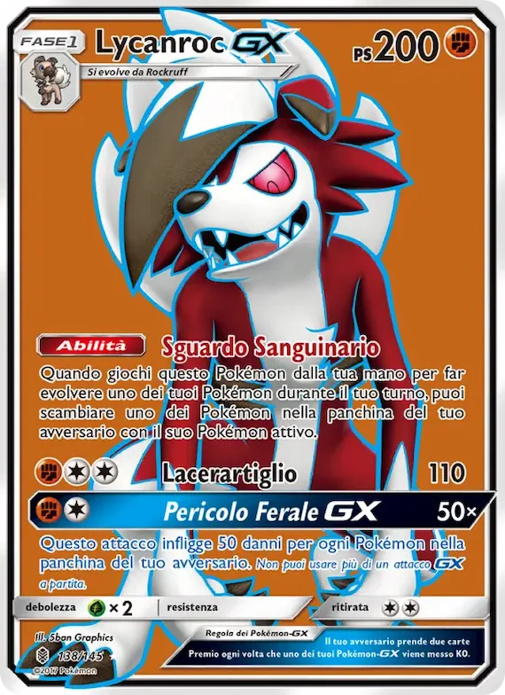Lycanroc GX 138 – Guardiani Nascenti