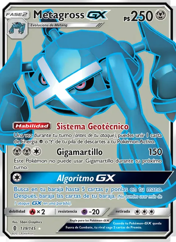 Metagross GX 139 – Albor de Guadianes
