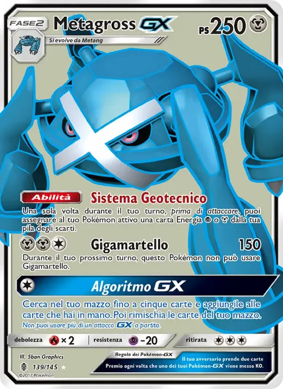 Metagross GX 139 – Guardiani Nascenti