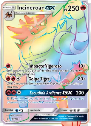 Incineroar GX 147 – Albor de Guadianes