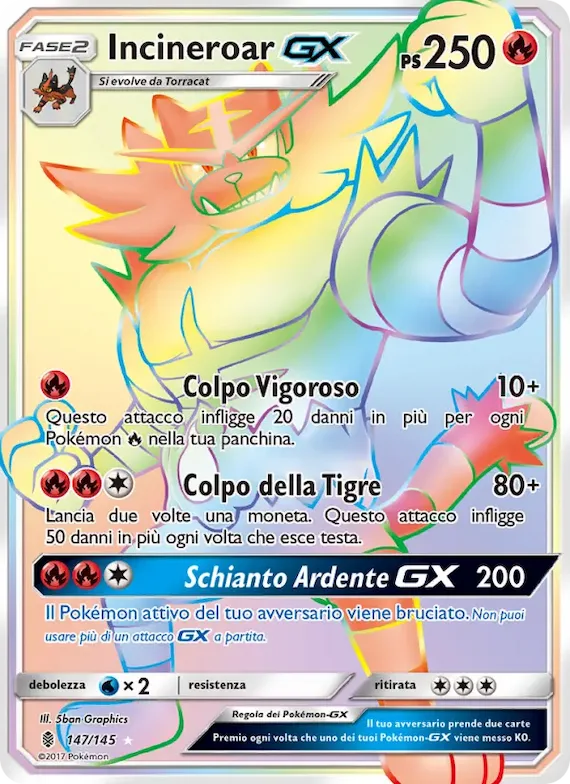 Incineroar GX 147 – Guardiani Nascenti